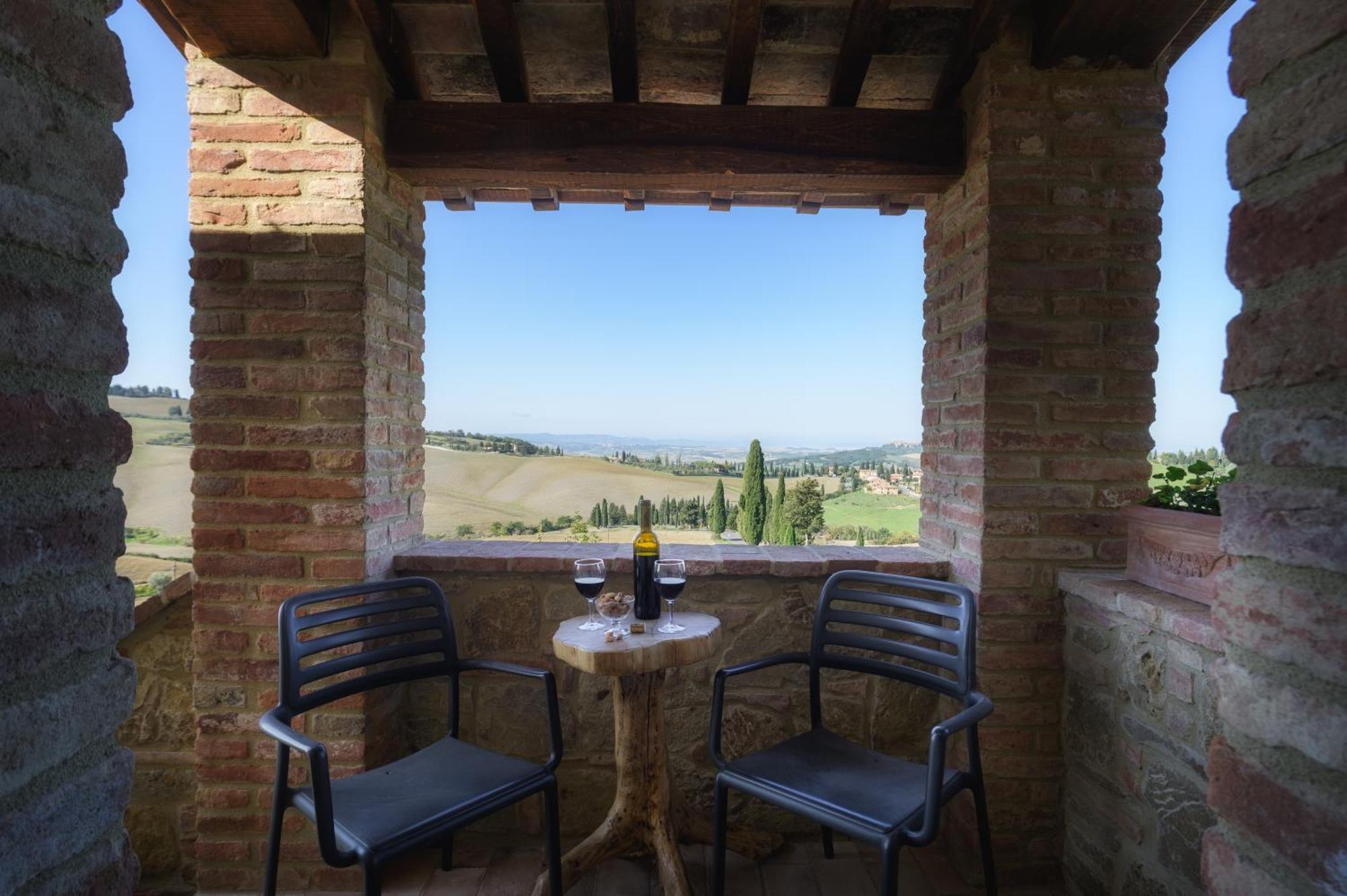 Agriturismo La Casellina Monticchiello Luaran gambar