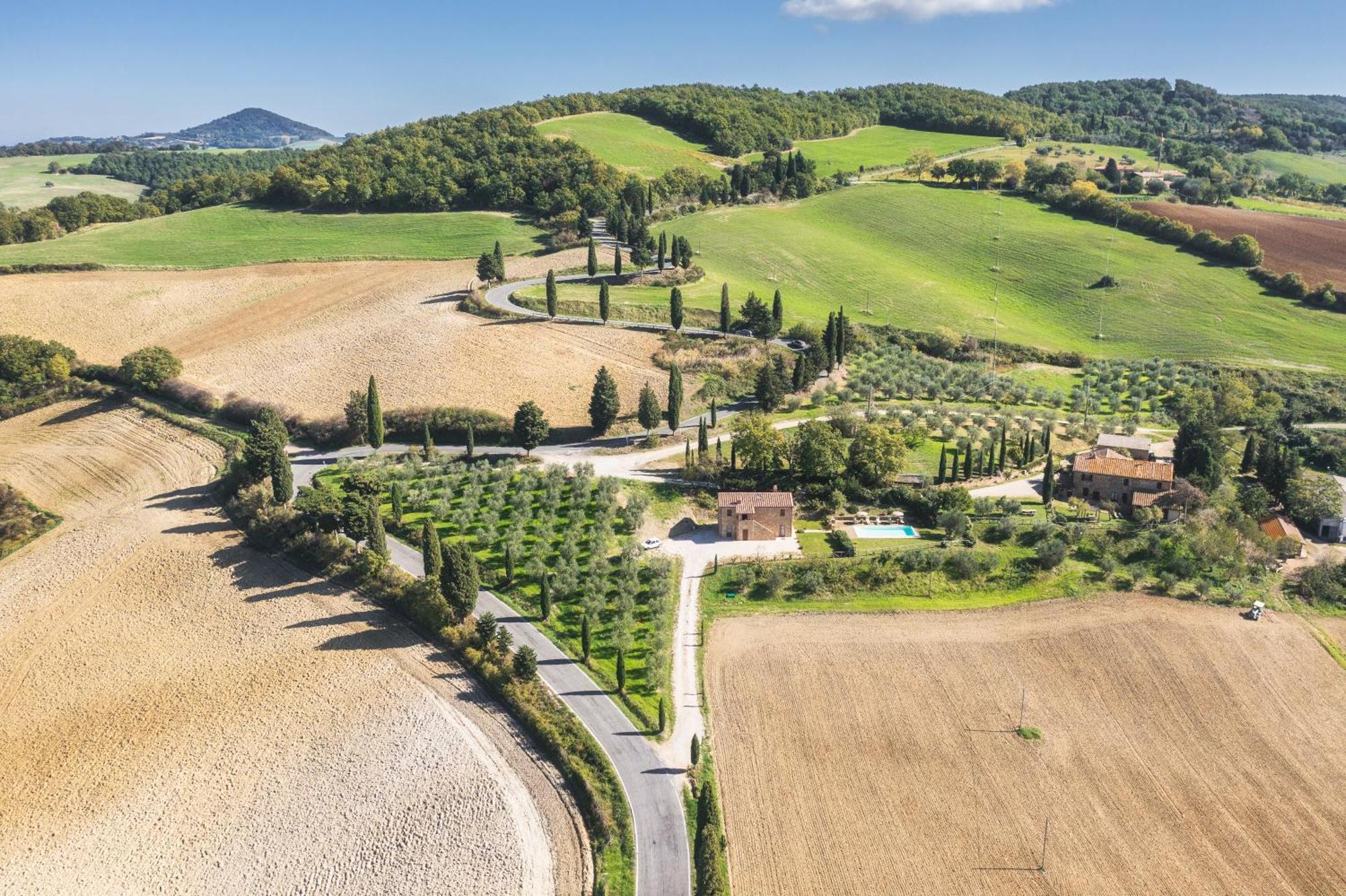 Agriturismo La Casellina Monticchiello Luaran gambar